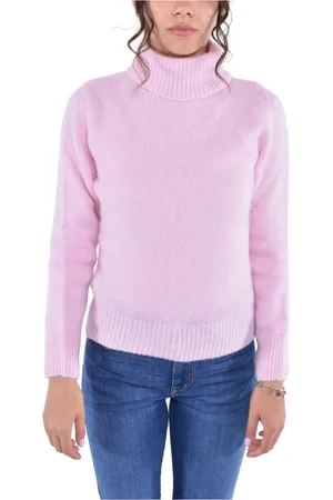 KANGRA CASHMERE Swetry, Kobieta, Różowy, S, Sweter z alpaki i wełny