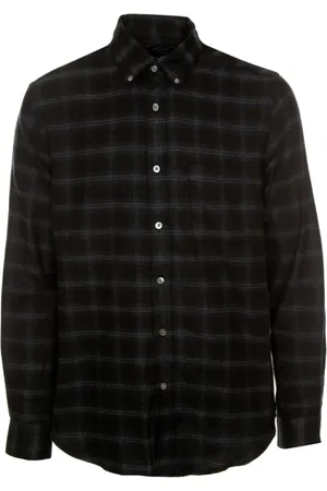 Portuguese Flannel Koszule, Mężczyzna, Czarny, S, Koszula Flanelowa Chachal Abstrakcyjna Krata