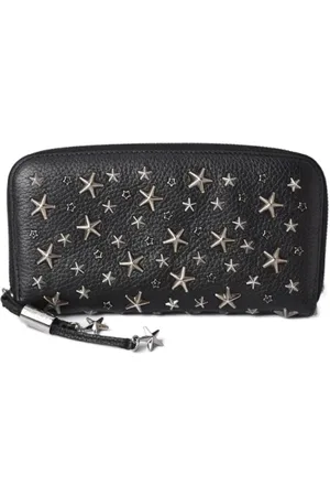 Jimmy Choo Pre-owned, Kobieta, Czarny, ONE SIZE, Skóra, Pre-owned skórzane portfele