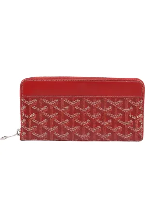 GOYARD Pre-owned, Kobieta, Czerwony, ONE SIZE, Pre-owned Coated canvas wallets