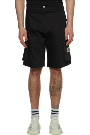 GCDS Szorty, Mężczyzna, Czarny, S, Bawełniane Cargo Bermuda Shorts