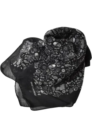 Saint Laurent Pre-owned, Kobieta, Czarny, ONE SIZE, Pre-owned Canvas scarves