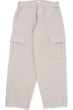 Obey Spodnie, Mężczyzna, Szary, W28, Denim, Cargo Denim Pant Silver Grey