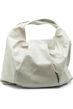 vic matiè Torebki, Kobieta, Szary, ONE SIZE, Maxi Shopper z Fałdami w Gołębim Szarym