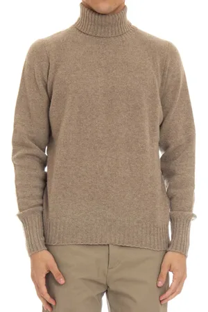 DRUMOHR Swetry, Mężczyzna, Szary, L, Dove Grey Sweter z Wełny