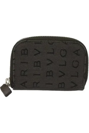 Bvlgari Pre-owned, Kobieta, Szary, ONE SIZE, Pre-owned portfele płócienne