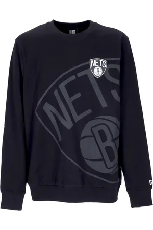 New Era Bluzy, Mężczyzna, Czarny, XL, Bluza z długim rękawem Brooklyn Nets Czarna