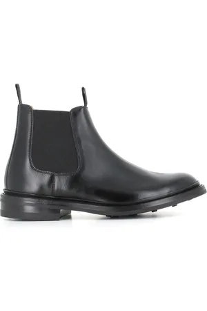TRICKERS Buty, Mężczyzna, Czarny, 42 EU, Czarne Chelsea Buty płaskie