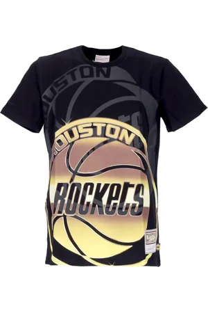 Mitchell & Ness Koszulki, Mężczyzna, Wielobarwność, XL, Houston Rockets NBA Tee Hardwood Classics