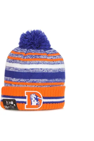 New Era Akcesoria, Mężczyzna, Wielobarwność, ONE SIZE, Denver Broncos Pom Pom Beanie Hat