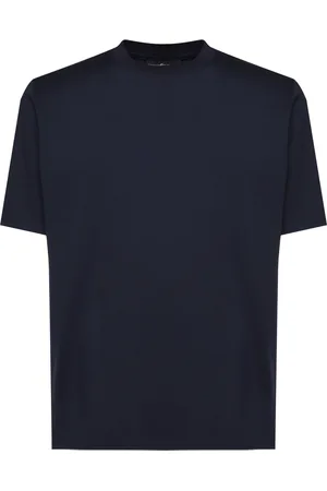 Giuliano Galiano Koszulki, Mężczyzna, Niebieski, 2XL, Niebieski T-shirt z okrągłym dekoltem Made in Italy