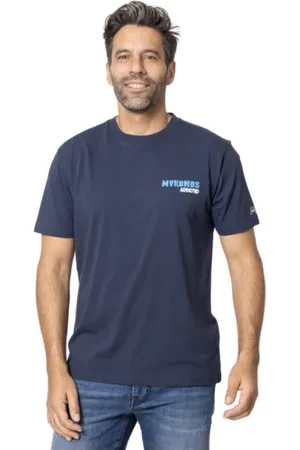 MC2 SAINT BARTH Koszulki, Mężczyzna, Niebieski, XL, Granatowy T-shirt Mykonos