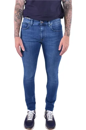 PT Torino Jeansy, Mężczyzna, Niebieski, W35, Denim, Miękki Jeansy z Denimu Stretch