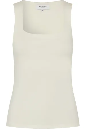 Rosemunde Koszulki, Kobieta, Biały, XS, Square Neck Top w Offwhite