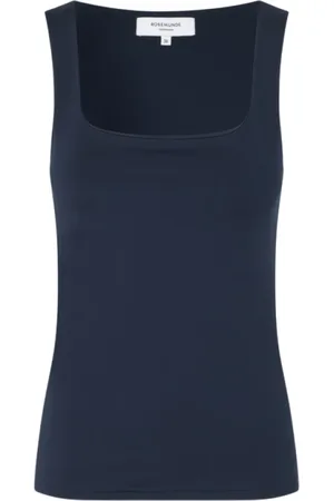 Rosemunde Koszulki, Kobieta, Niebieski, 2XL, Niebieski Square Neck Top