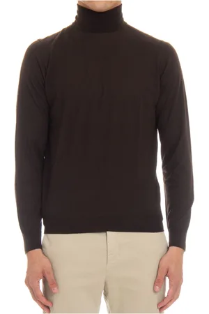 DRUMOHR Swetry, Mężczyzna, brązowy, 2XL, Wełna, Brązowy Sweter Extrafine Wełna Golf
