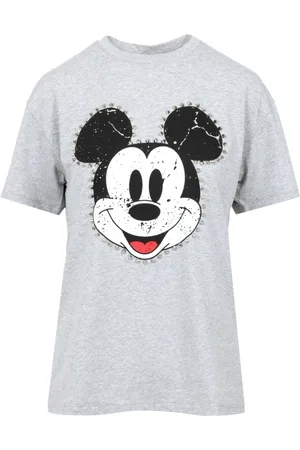 ANIYE BY Koszulki, Kobieta, Szary, S, T-shirt Mickey Crew-neck Szary