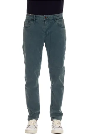 PT Torino Jeansy, Mężczyzna, Niebieski, W31, Zamsz, Niebieskie Jeansyy Tapered Fit