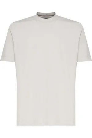 Giuliano Galiano Koszulki, Mężczyzna, Beżowy, XL, Beżowy Bawełniany T-shirt z Okrągłym Kołnierzem