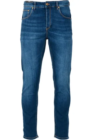 PT Torino Jeansy, Mężczyzna, Niebieski, W34, Denim, Stretch Denim Jeansy