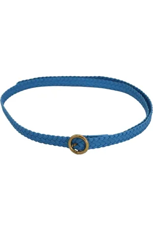 Bottega Veneta Pre-owned, Kobieta, Niebieski, ONE SIZE, Skóra, Pre-owned Leather belts