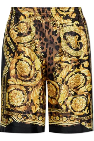 VERSACE Szorty, Mężczyzna, Żółty, M, Jedwabne szorty