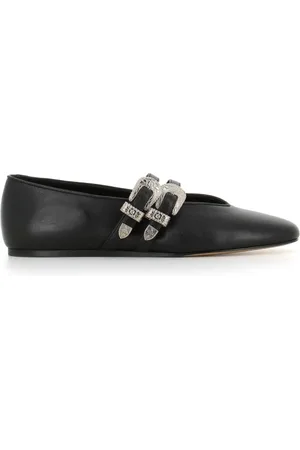 Le Monde Beryl Buty, Kobieta, Czarny, 41 EU, Czarne Skórzane Baletki Płaskie Buty