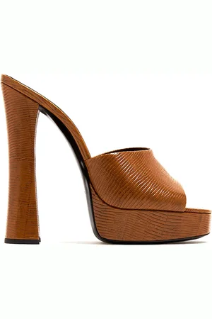 Saint Laurent Buty, Kobieta, brązowy, 35 EU, Stylowe Mules dla Modnych Kobiet