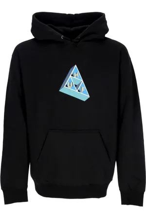 Huf Bluzy, Mężczyzna, Czarny, XL, Czarna Bluza Triple Triangle