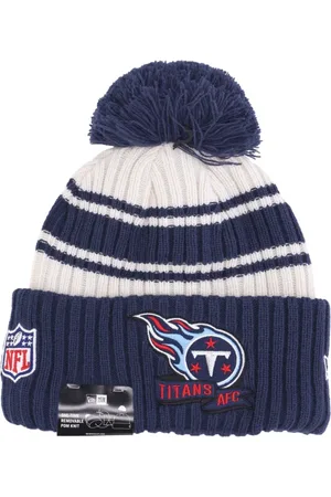 New Era Akcesoria, Mężczyzna, Wielobarwność, ONE SIZE, Tennessee Titans Pom Pom Beanie Hat