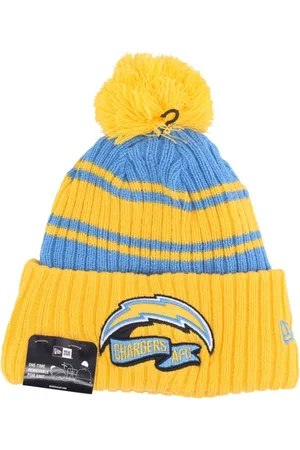 New Era Akcesoria, Mężczyzna, Wielobarwność, ONE SIZE, NFL Los Angeles Chargers Pom Pom Beanie