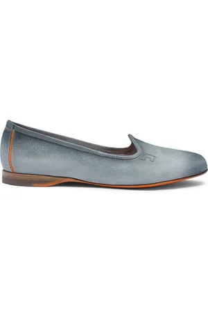 santoni Buty, Kobieta, Szary, 37 EU, Skóra, Klasyczne skórzane mokasyny
