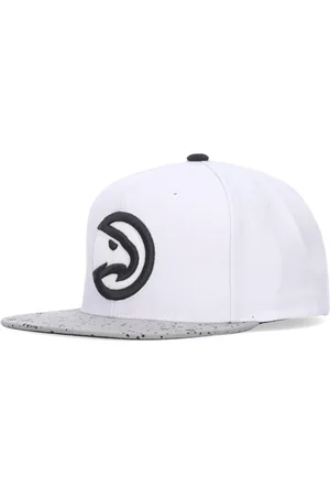 Mitchell & Ness Akcesoria, unisex, Biały, ONE SIZE, NBA Atlanta Hawks Czapka z Płaskim Daszkiem