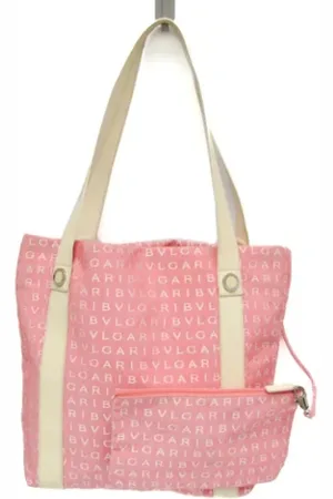 Bvlgari Pre-owned, Kobieta, Różowy, ONE SIZE, Pre-owned Canvas totes