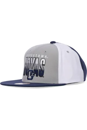 Mitchell & Ness Akcesoria, Mężczyzna, Wielobarwność, ONE SIZE, Czapka Snapback Georgetown Hoyas Szara/Niebieska