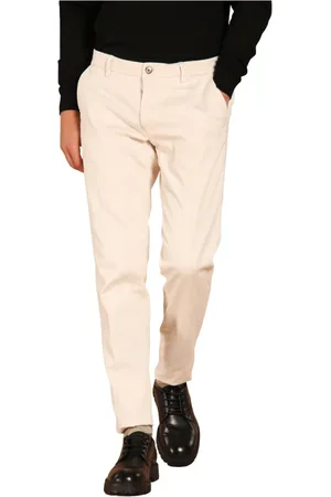 Masons Spodnie, Mężczyzna, Biały, L, Bawełna, Białe spodnie chino Slim Fit
