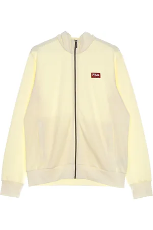 Fila Bluzy, Mężczyzna, Beżowy, XL, Bluza z zamkiem i wysokim kołnierzem