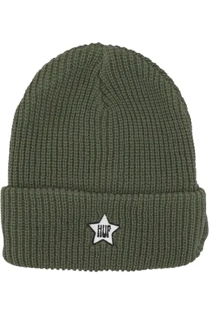 Huf Akcesoria, unisex, Zielony, ONE SIZE, Ryflowany Beanie z daszkiem Avocado Męski Kapelusz