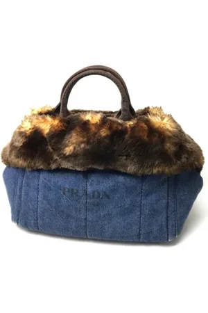 Prada Pre-owned, Kobieta, Niebieski, ONE SIZE, Denim, Pre-owned Denim prada-bags