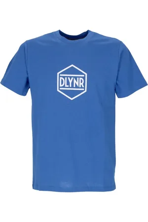 DOLLY NOIRE Koszulki, Mężczyzna, Niebieski, S, Niebieski T-shirt z logo na krótkim rękawie