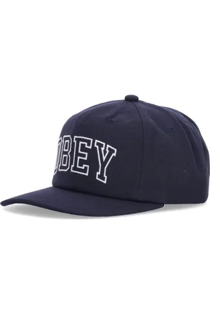 Obey Akcesoria, unisex, Niebieski, ONE SIZE, Klasyczna granatowa czapka z daszkiem