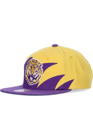 Mitchell & Ness Akcesoria, Mężczyzna, Żółty, ONE SIZE, Czapka LSU Tigers Basketball Snapback