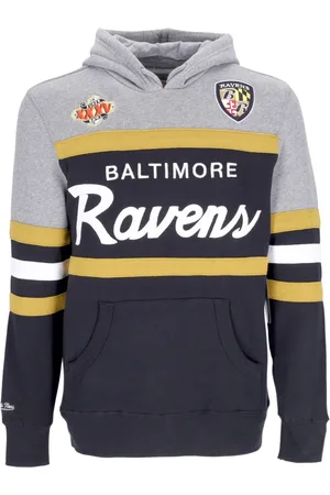 Mitchell & Ness Bluzy, Mężczyzna, Wielobarwność, M, Baltimore Ravens Headcoach Hoodie Czarny