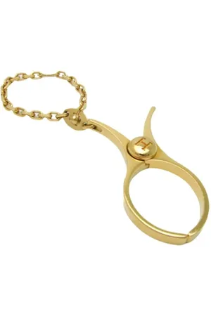 Hermès Pre-owned, Mężczyzna, Żółty, ONE SIZE, Pre-owned Metal key-holders