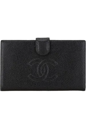 CHANEL Pre-owned, Kobieta, Czarny, ONE SIZE, Skóra, Pre-owned skórzane portfele