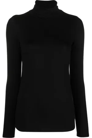 Majestic Swetry, Kobieta, Czarny, S, Len, Turtlenecks