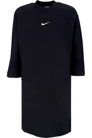Nike Sukienki, Kobieta, Czarny, M, Czarna Sukienka Sportowa Fleece Phoenix