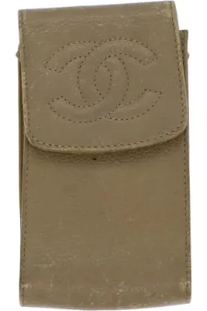 CHANEL Pre-owned, Kobieta, Beżowy, ONE SIZE, Skóra, Pre-owned skórzane portfele