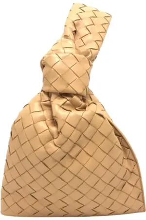Bottega Veneta Pre-owned, Kobieta, Beżowy, ONE SIZE, Skóra, Pre-owned Leather pouches