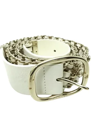 CHANEL Pre-owned, Kobieta, Biały, ONE SIZE, Skóra, Pre-owned Leather belts